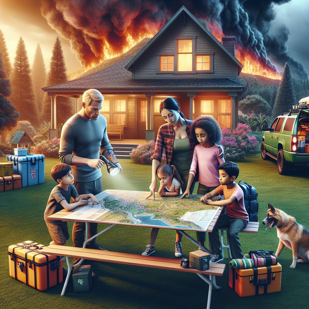 Evacuation planning basics for families in wildfire and flood zones